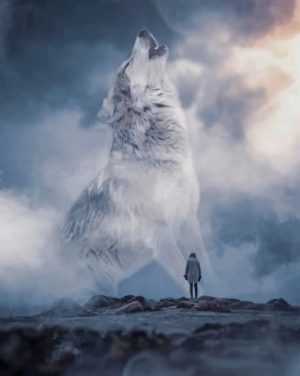 Howling Wolf Paint By Numbers