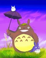 Happy Totoro Paint By Numbers