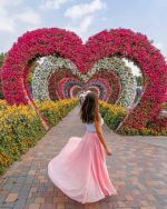 Woman In Dubai Miracle Garden Paint By Numbers