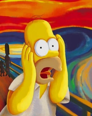 Homer Screaming Paint By Numbers