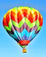 Colorful Hot Air Balloon Paint By Numbers