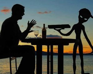 Human With An Alien paint by numbers