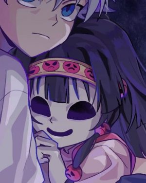 Killua Zoldyck And Neferpitou Paint By Numbers