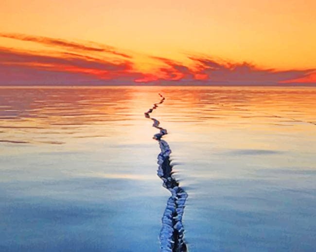 Sunset Lake Baikal Paint By Numbers