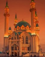 Kul Sharif Mosque paint by numbers