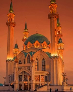 Kul Sharif Mosque paint by numbers