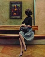 Lady In Museum Paint By Numbers