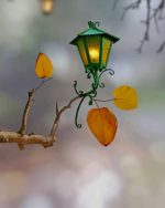 Tree Streetlamp Paint By Numbers