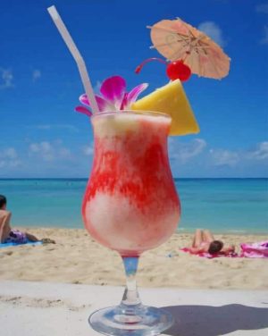 Miami Vice Cocktail Paint By Numbers