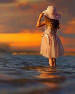 Little Girl In Beach Paint By Numbers