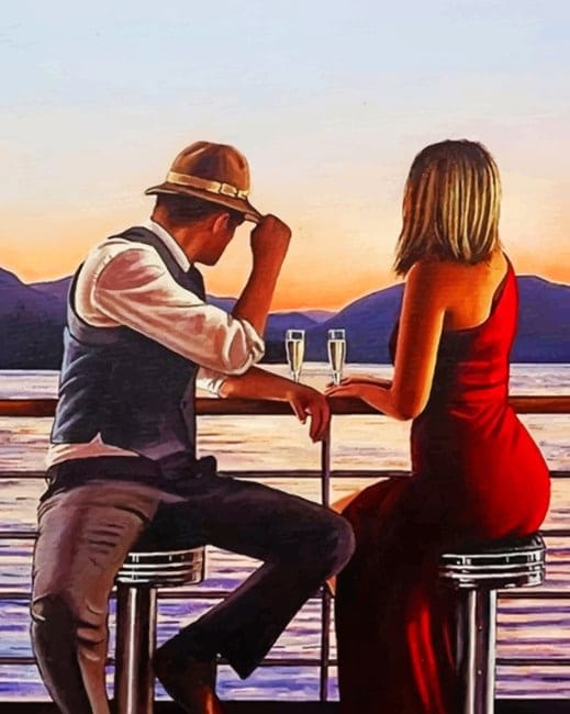 Lovers In A Date Paint By Numbers