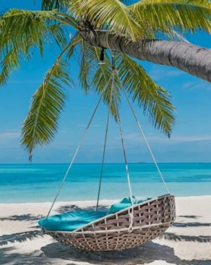 Palm Tree Hammock Paint By Numbers