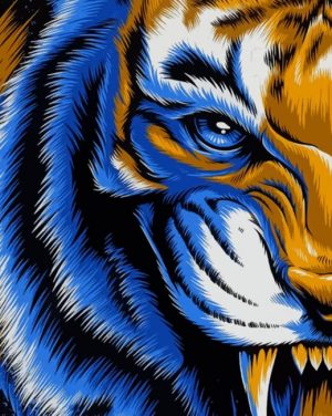 Half Mad Tiger paint by numbers