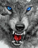 Mad Wolf Paint By Numbers