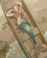 Mermaid On Boat Paint By Numbers