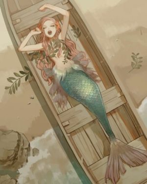 Mermaid On Boat Paint By Numbers