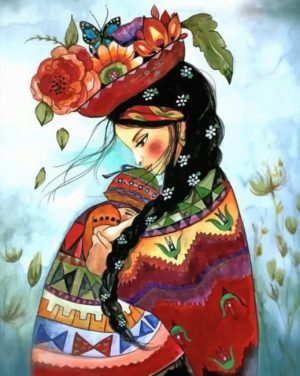 Mom And Daughter Paint By Numbers