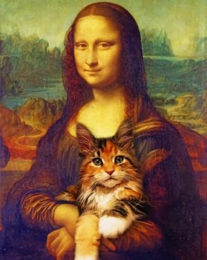 Mona Lisa And Cat Paint By Numbers
