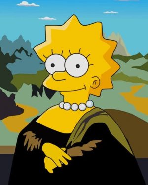Mona Lisa Simpsons Paint By Numbers