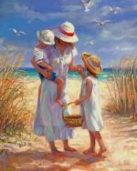 Mother And Children Paint By Numbers