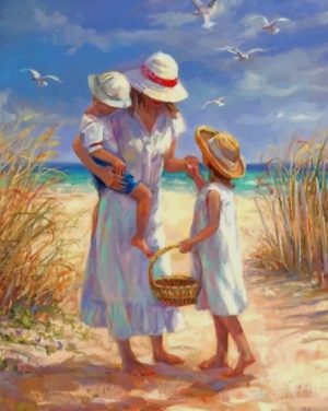 Mother And Children Paint By Numbers