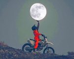 Motocross Moon Paint By Numbers
