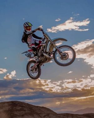 Dirt Bike Race Paint By Numbers