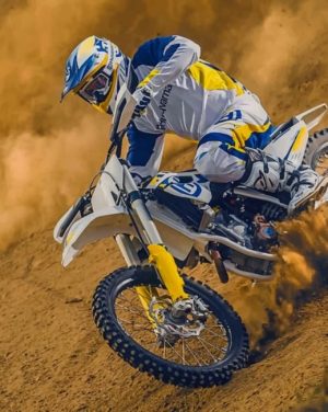 Dirt Bike Rider Paint By Numbers