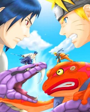 Naruto Vs Sasuke Paint By Numbers