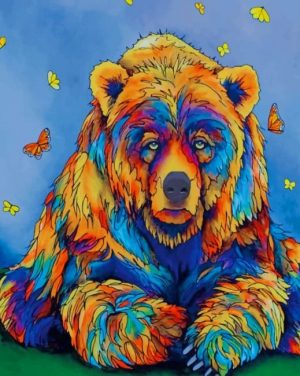 Colorful Bear Paint By Numbers