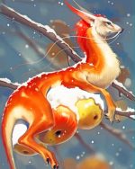 Snow Dragon Paint By Numbers