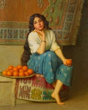 The Orange Seller Paint By Numbers