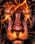 Lightning Lion Paint By Numbers