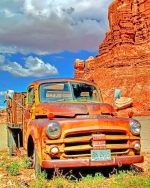 Red Rocks And Truck Paint by numbers