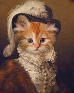 Renaissance Cat Paint By Numbers