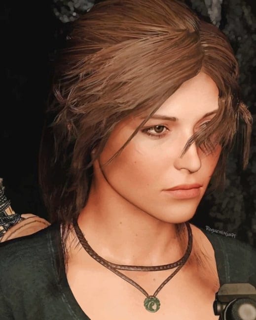 Lara Croft Paint By Numbers
