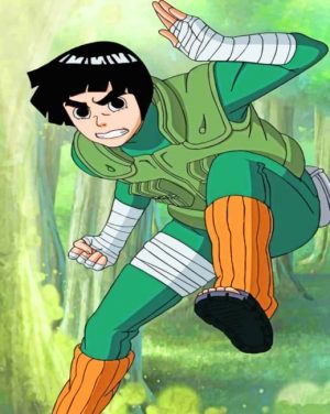 Rock Lee Narutopedia Paint By Numbers