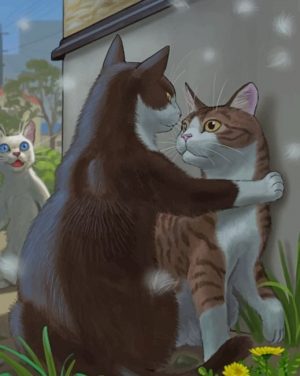 Romantic Cats paint by numbers