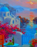 Santorini Island Paint By Numbers