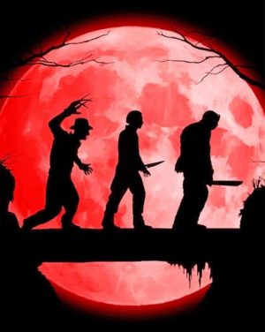 Scary Halloween Characters Paint By Numbers