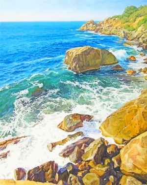 Seascape Rocks Paint By Numbers
