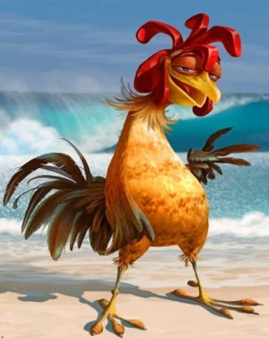 Chicken Joe Surfs Up Paint By Numbers