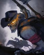 Skeleton Cowboy Paint By Numbers