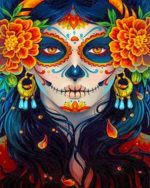 Sugar Skull Woman Paint By Numbers