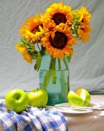 Sunflowers And Apples Paint By Numbers