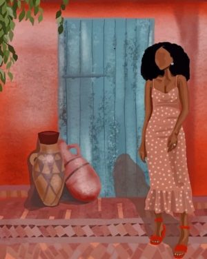 Stylish African Lady Paint By Numbers