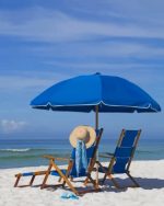 Beach Parasol And Chairs Paint By Numbers