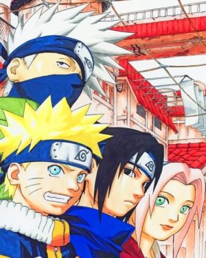 Naruto Anime Characters Paint By Numbers