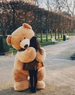 Teddy Bear Hugging Girl Paint By Numbers