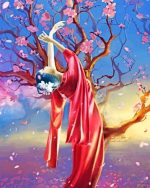 The Spirit Of Sakura Tree Paint By Numbers